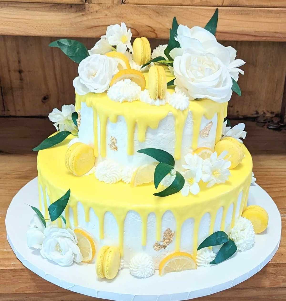 Lemon drip #cake