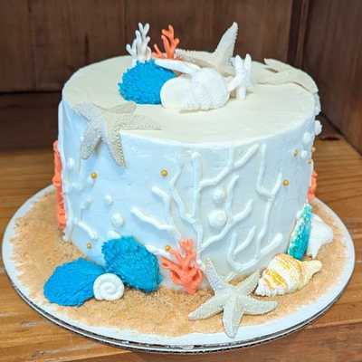 Beach #cake #stgeorgeisland