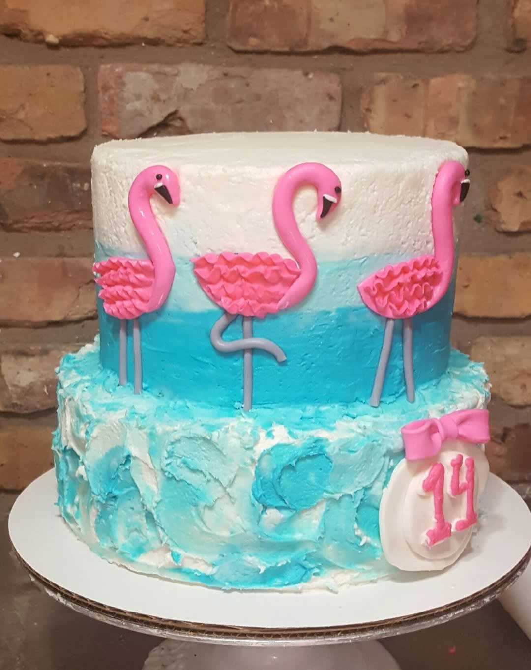 Pink flamingo #cake