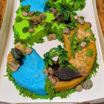 Dinosaur birthday #cake