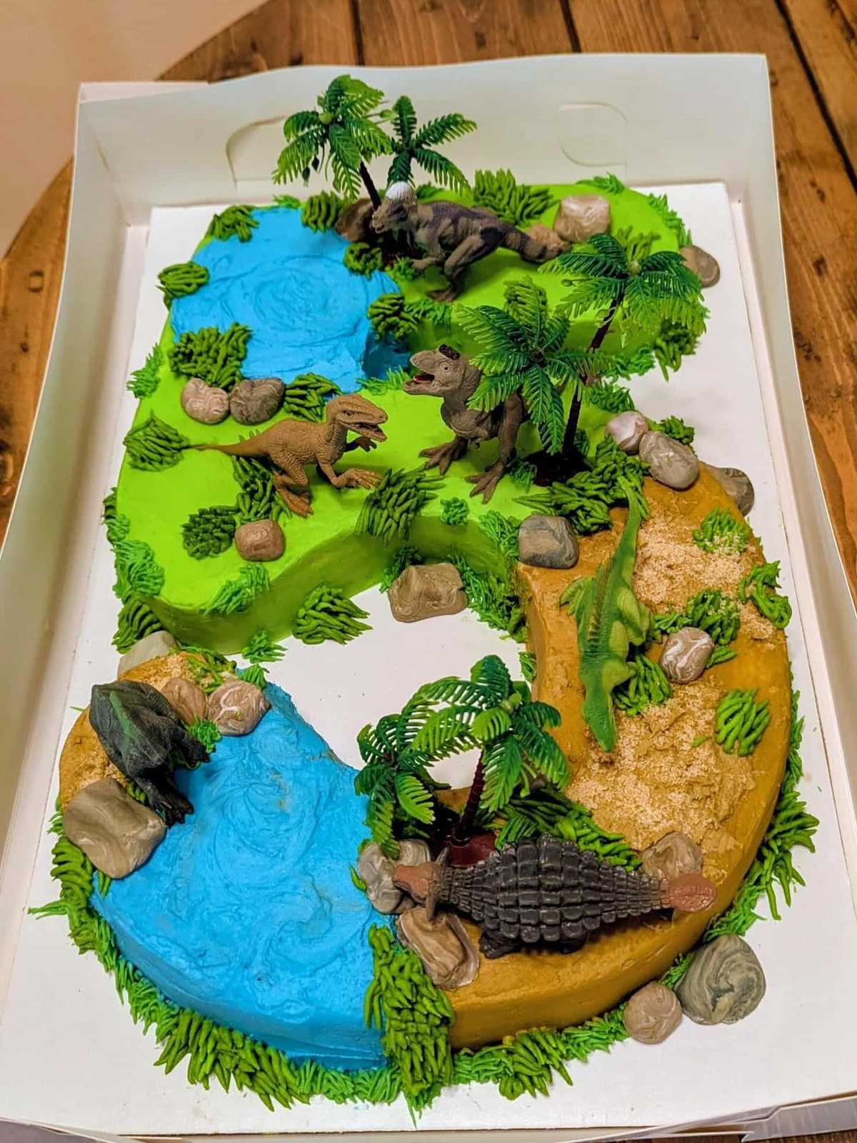 Dinosaur birthday #cake