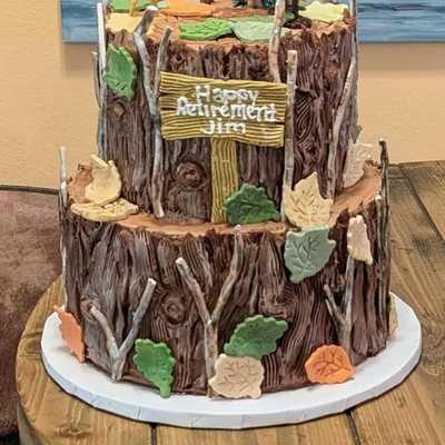 Hunting themed retirement #cake