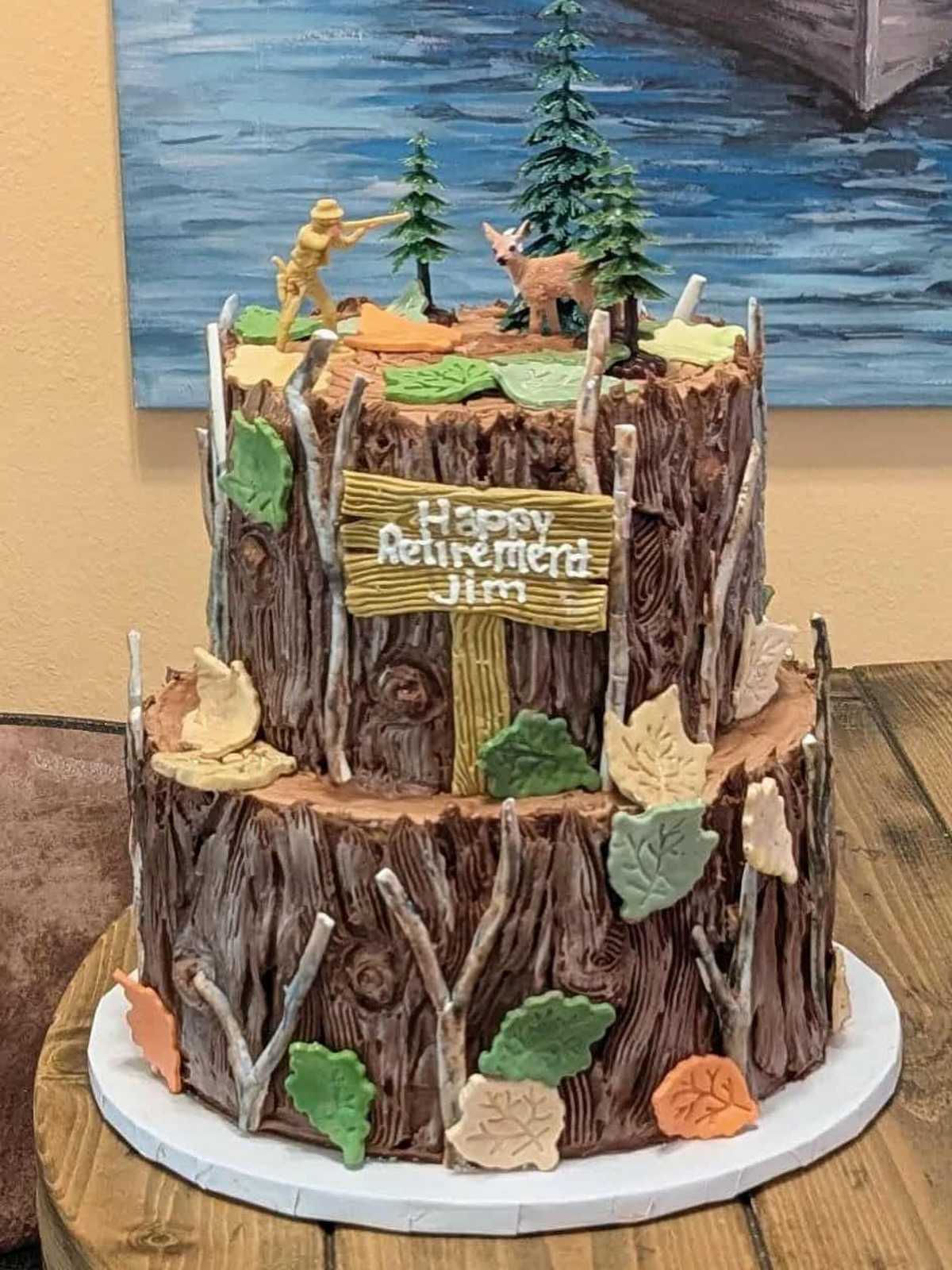 Hunting themed retirement #cake