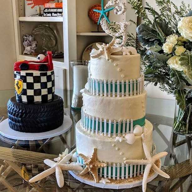 Wedding and Groom's #cake #wedding