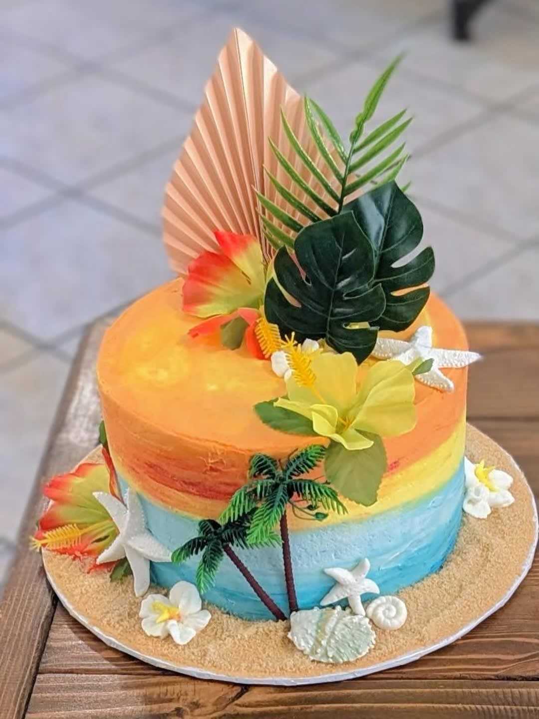 Tropical Sunset #cake