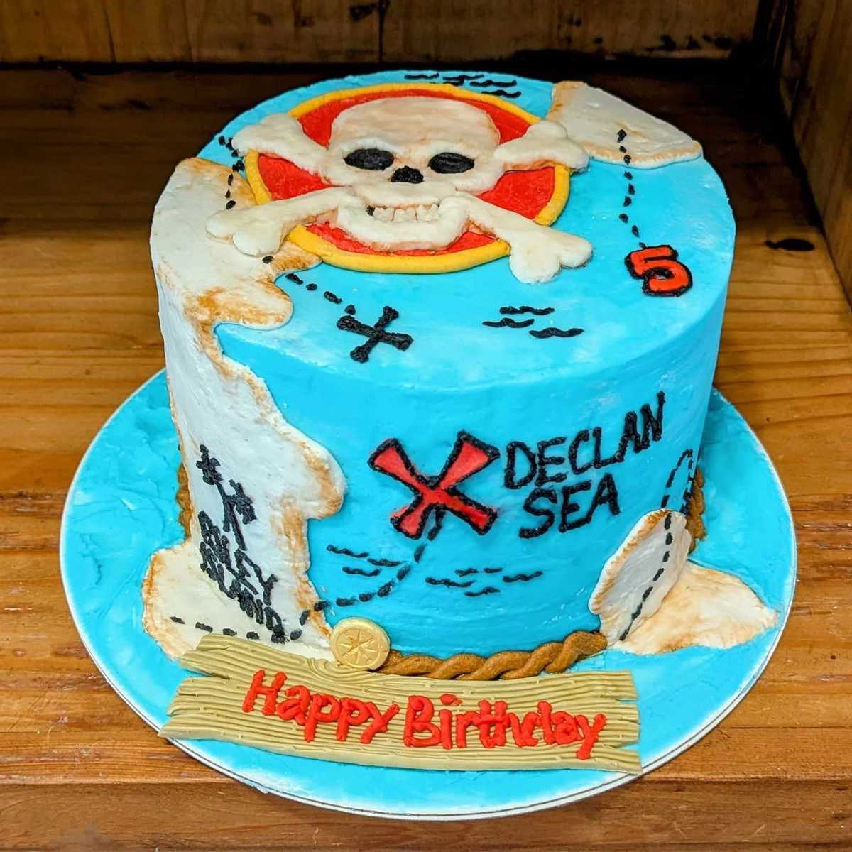 Pirate themed birthday #cake