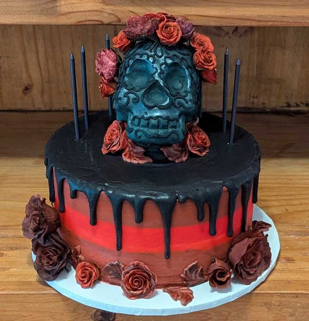 Day of the dead themed #cake
