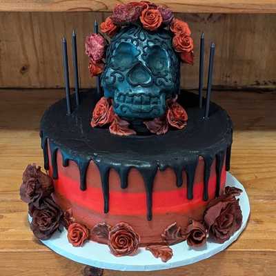 Day of the dead themed #cake