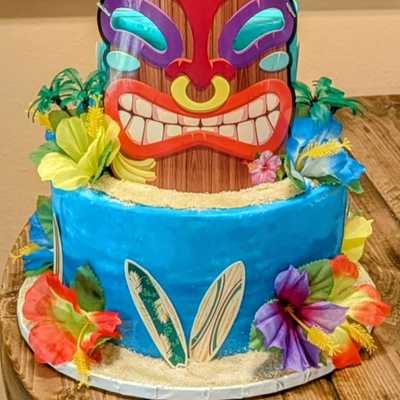 Tiki themed #cake