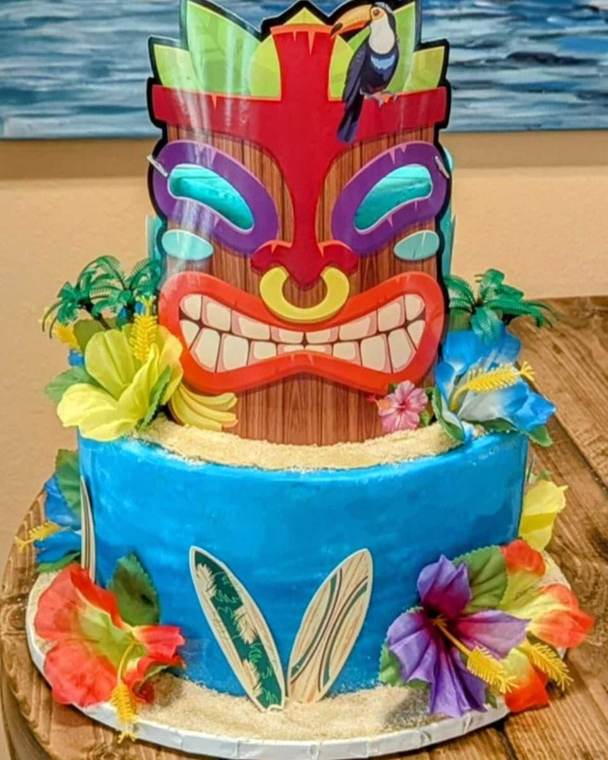 Tiki themed #cake