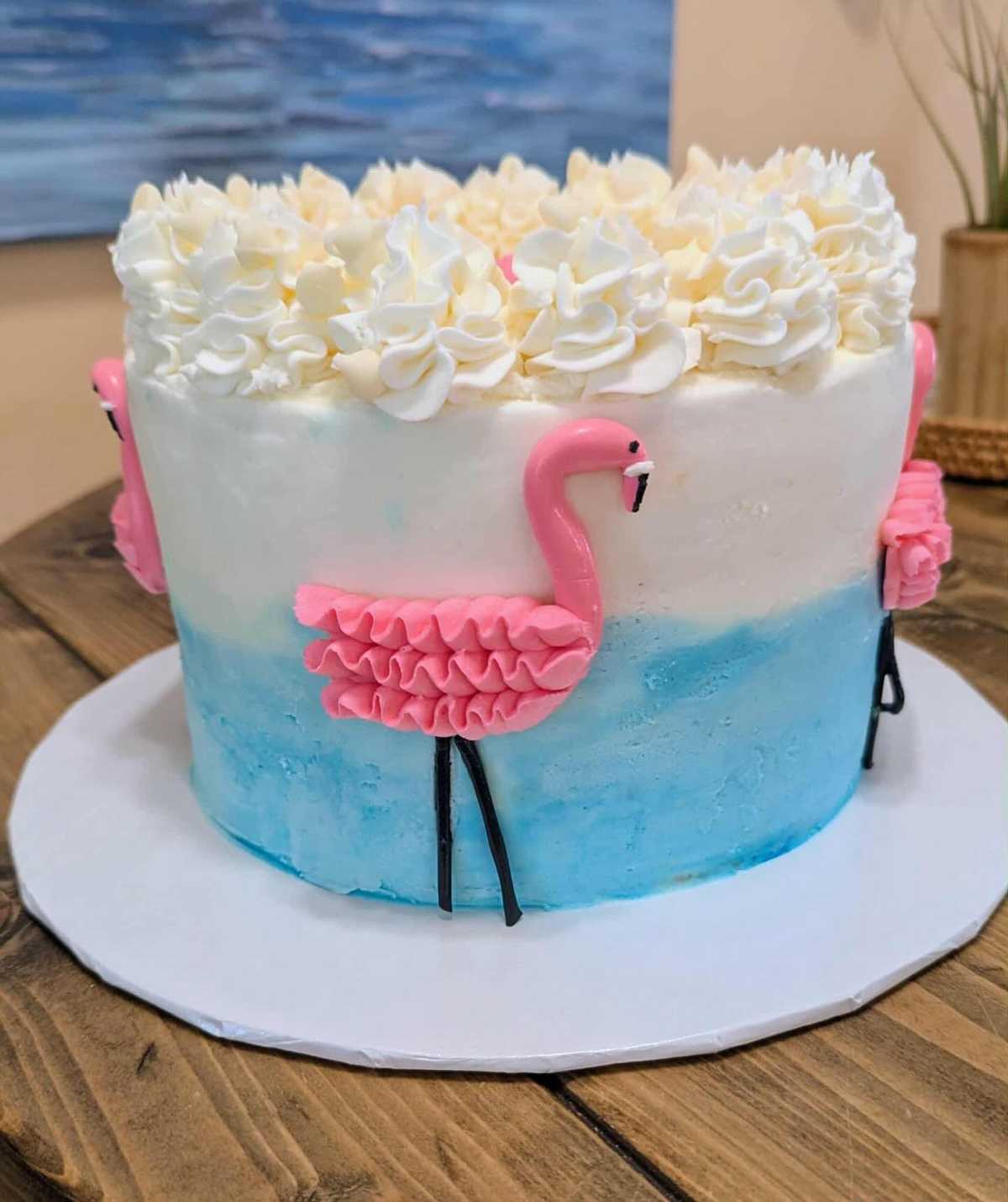 Pink Flamingo Party #cake