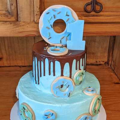 Donut themed #cake