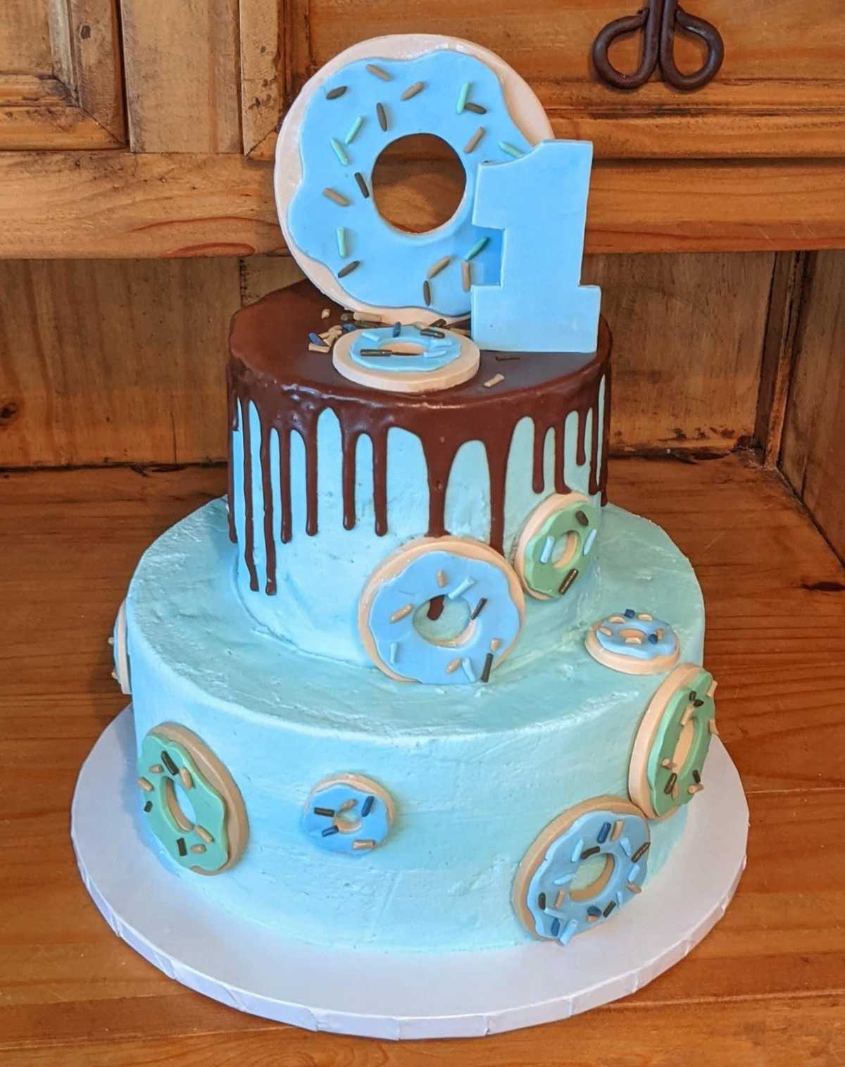 Donut themed #cake