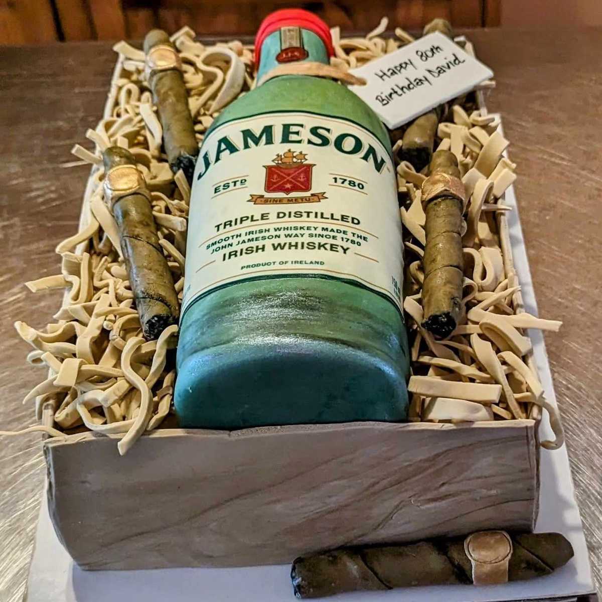 Happy 80th Birthday! #cake #jamesonwhiskey