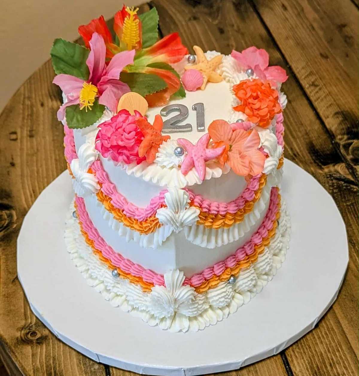 #Heart #Lambeth #cake