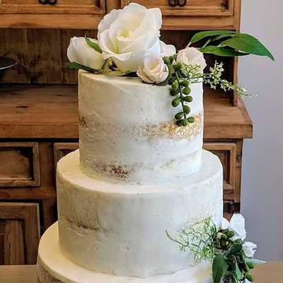 Naked #wedding #cake