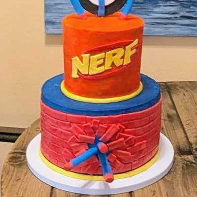 Nerf birthday #cake