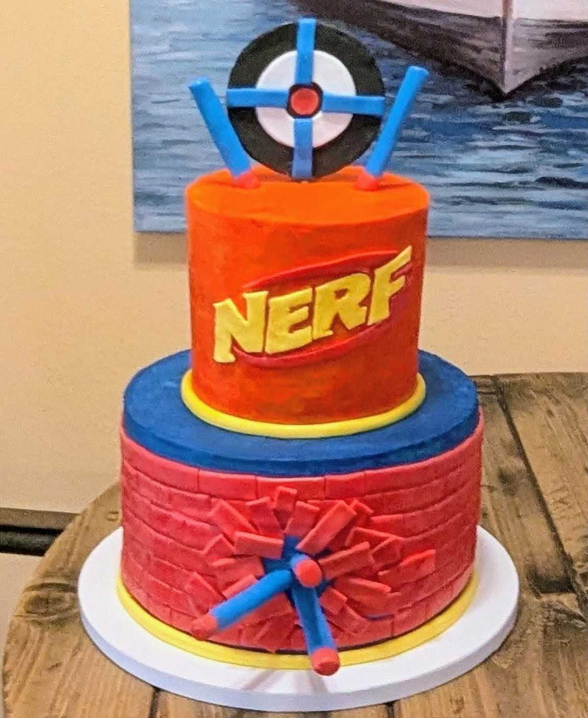 Nerf birthday #cake