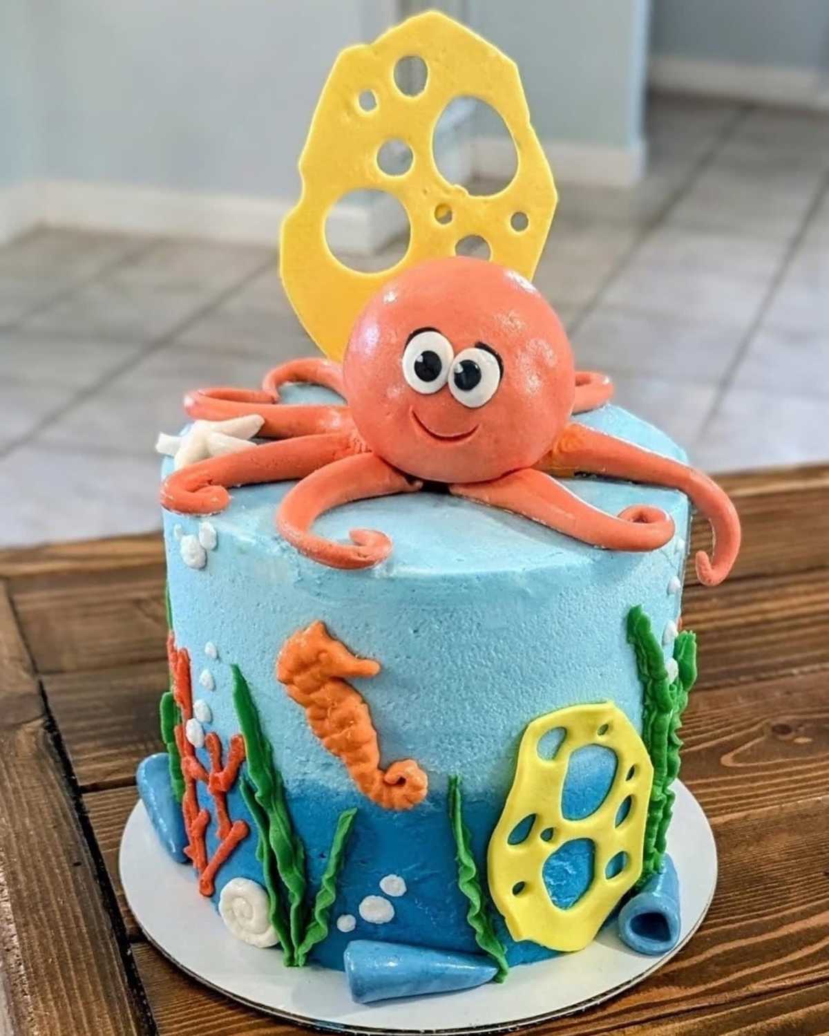 Under the sea octopus #cake