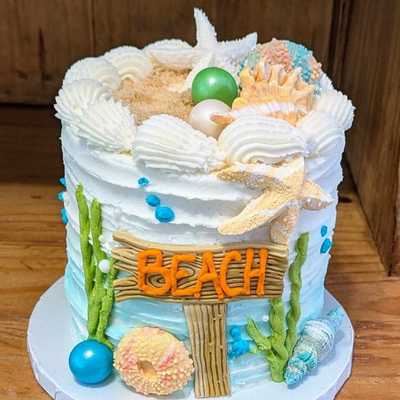 Beach themed #cake