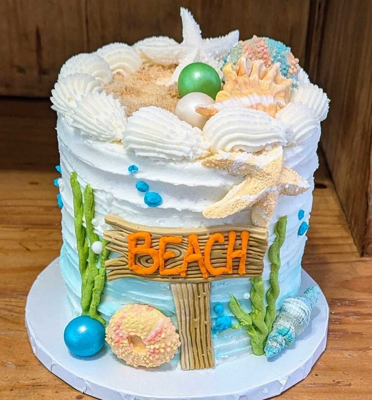 Beach themed #cake
