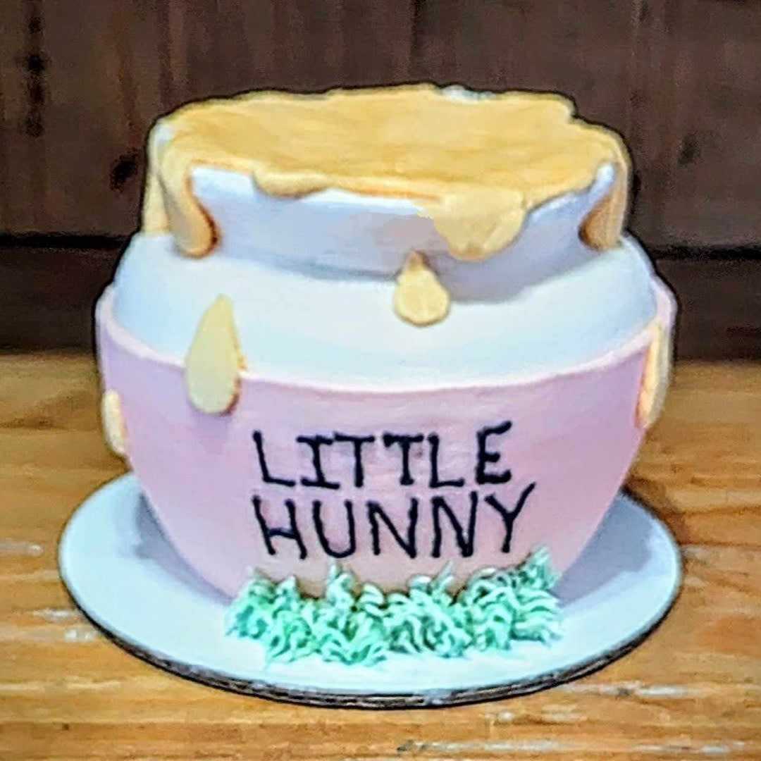 Smash #cake for Winnie the Pooh themed birthday.