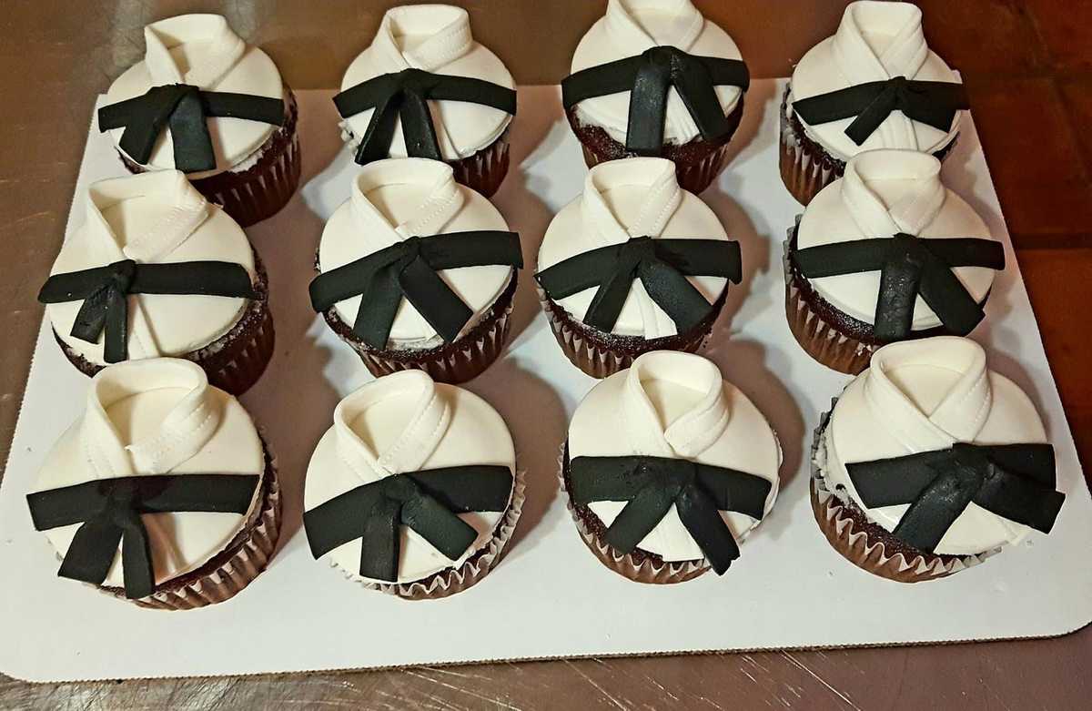 Karate themed #cupcakes