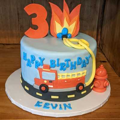 Firefighter birthday #cake #forgottencoast
