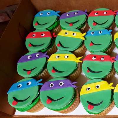 Teenage mutant ninja turtles #cupcakes