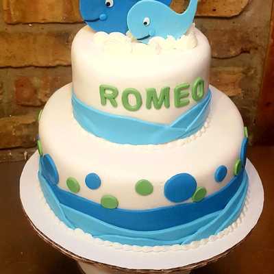 Whale themed birthday #cake