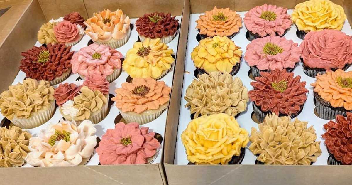 Fall flower #cupcakes