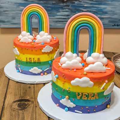 Rainbow #cake