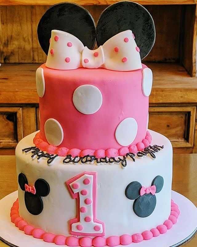 Minnie mouse themed birthday #cake