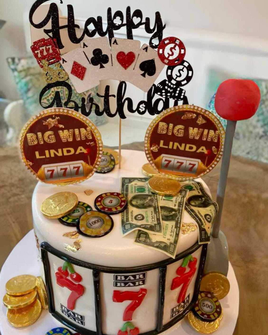 Casino themed birthday #cake