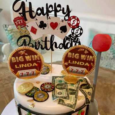 Casino themed birthday #cake