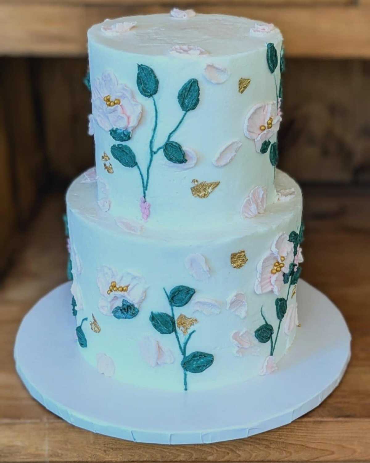 Floral Pallet knife #cake